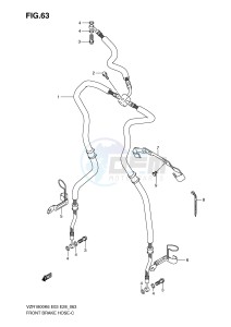 VZR1800 (E3-E28) INTRUDER drawing FRONT BRAKE HOSE