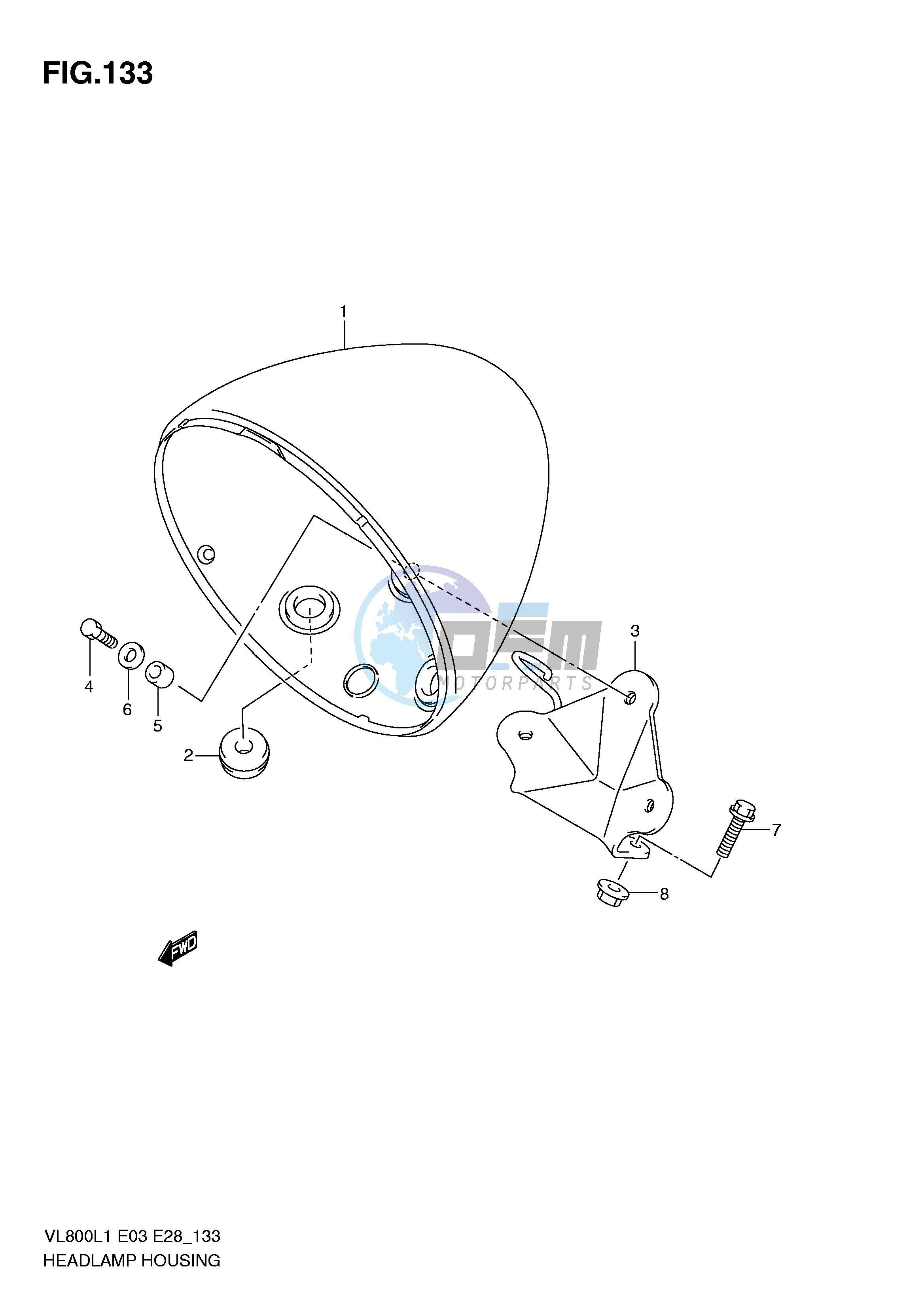 HEADLAMP HOUSING