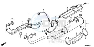 TRX500FA6G TRX500FA Australia - (U) drawing EXHAUST MUFFLER