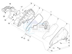 SPRINT 50 4T 3V 25 KMH E4 25 kmh (EMEA) drawing Air filter