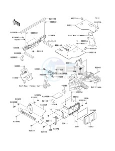 KVF 360 C [PRAIRIE 360 4X4 HARDWOODS GREEN HD] (C6F-C9F) C8F drawing FRAME FITTINGS