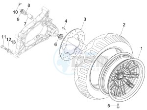 MP3 250 ie mic drawing Rear Wheel