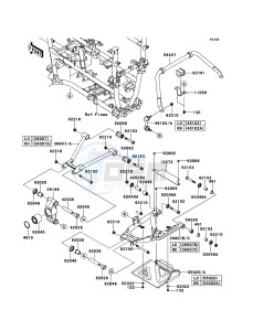 KVF750 4x4 KVF750LCS EU GB drawing Rear Suspension