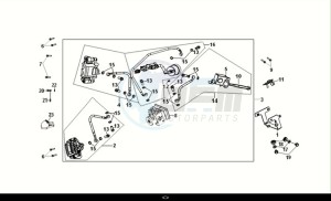 NH-X125 (ME12B2-EU) (E5) (M1) drawing BRAKE ASSY