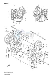 DL650 drawing CRANKCASE