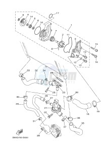 MTM850 MTM-850 XSR900 ABARTH (B90N) drawing WATER PUMP