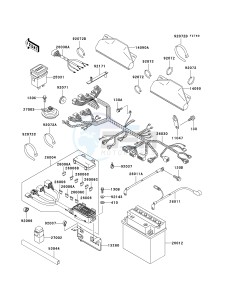 KAF620 G MULE 3000 (G1-G5) MULE 3000 drawing CHASSIS ELECTRICAL EQUIPMENT