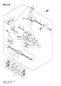 AN400 (E03) Burgman drawing REAR CALIPER (AN400ZAL1 E28)