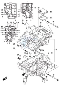 DL250 drawing CRANKCASE