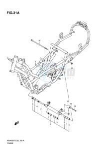 AN400 ABS BURGMAN EU-UK drawing FRAME