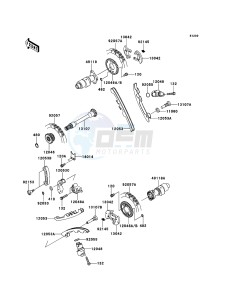 KVF750_4X4_EPS KVF750HCS EU drawing Camshaft(s)/Tensioner