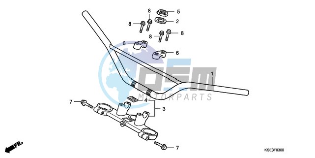 HANDLE PIPE/TOP BRIDGE