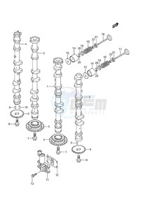 DF 250 drawing Camshaft (DF 250S)