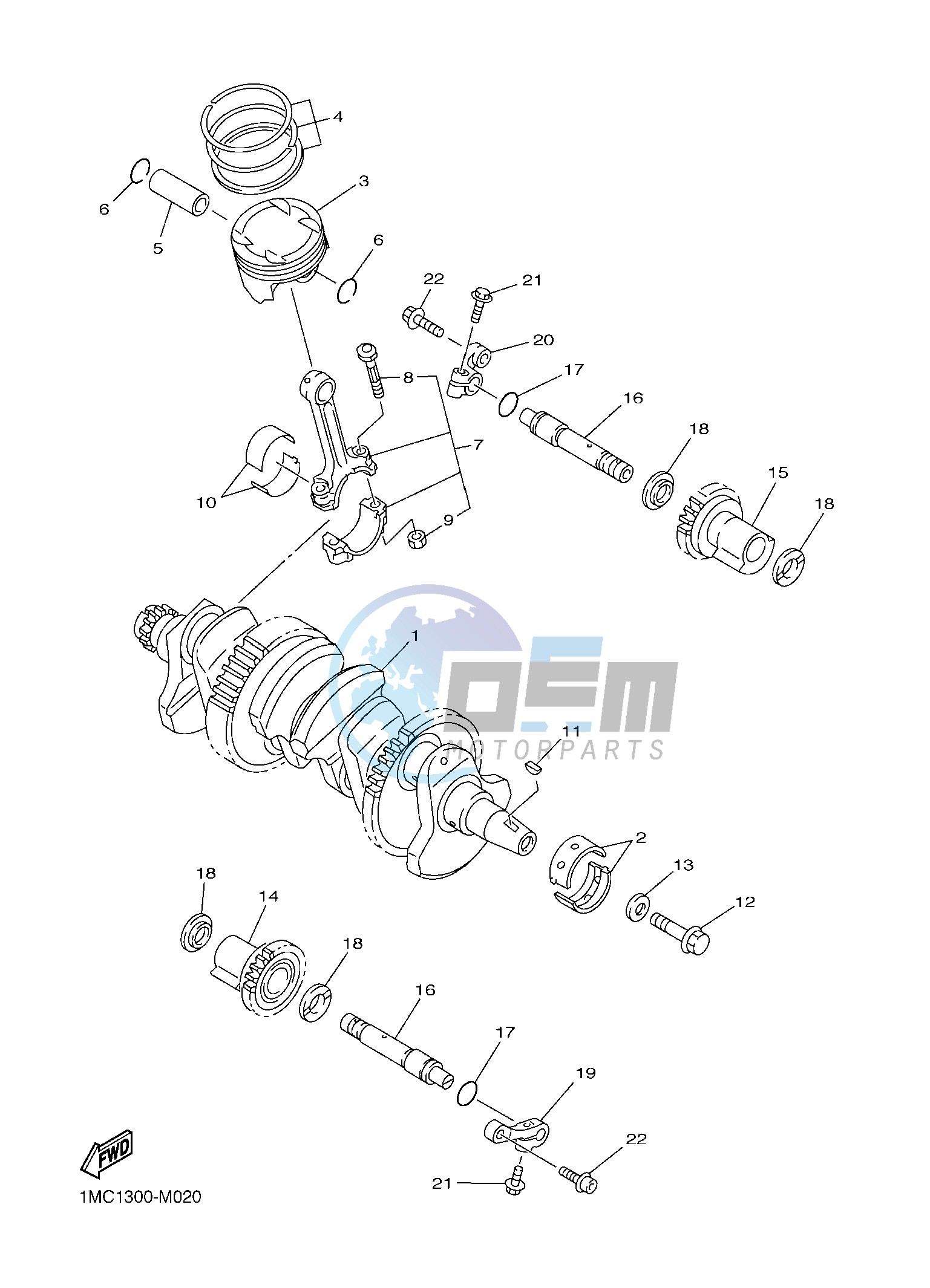 CRANKSHAFT & PISTON