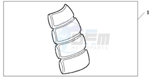 CBF1000T9 F / ABS CMF drawing TANK PAD 2