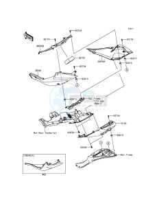 NINJA_ZX-6R ZX600REF FR GB XX (EU ME A(FRICA) drawing Side Covers