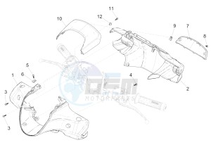 Medley 125 4T ie ABS (APAC) drawing Handlebars coverages