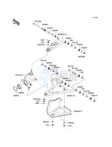 KVF 750 C [BRUTE FORCE 750 4X4I] (C6F-C7F) C6F drawing FRONT SUSPENSION-- JKAVFDC1 6B503253 - - -