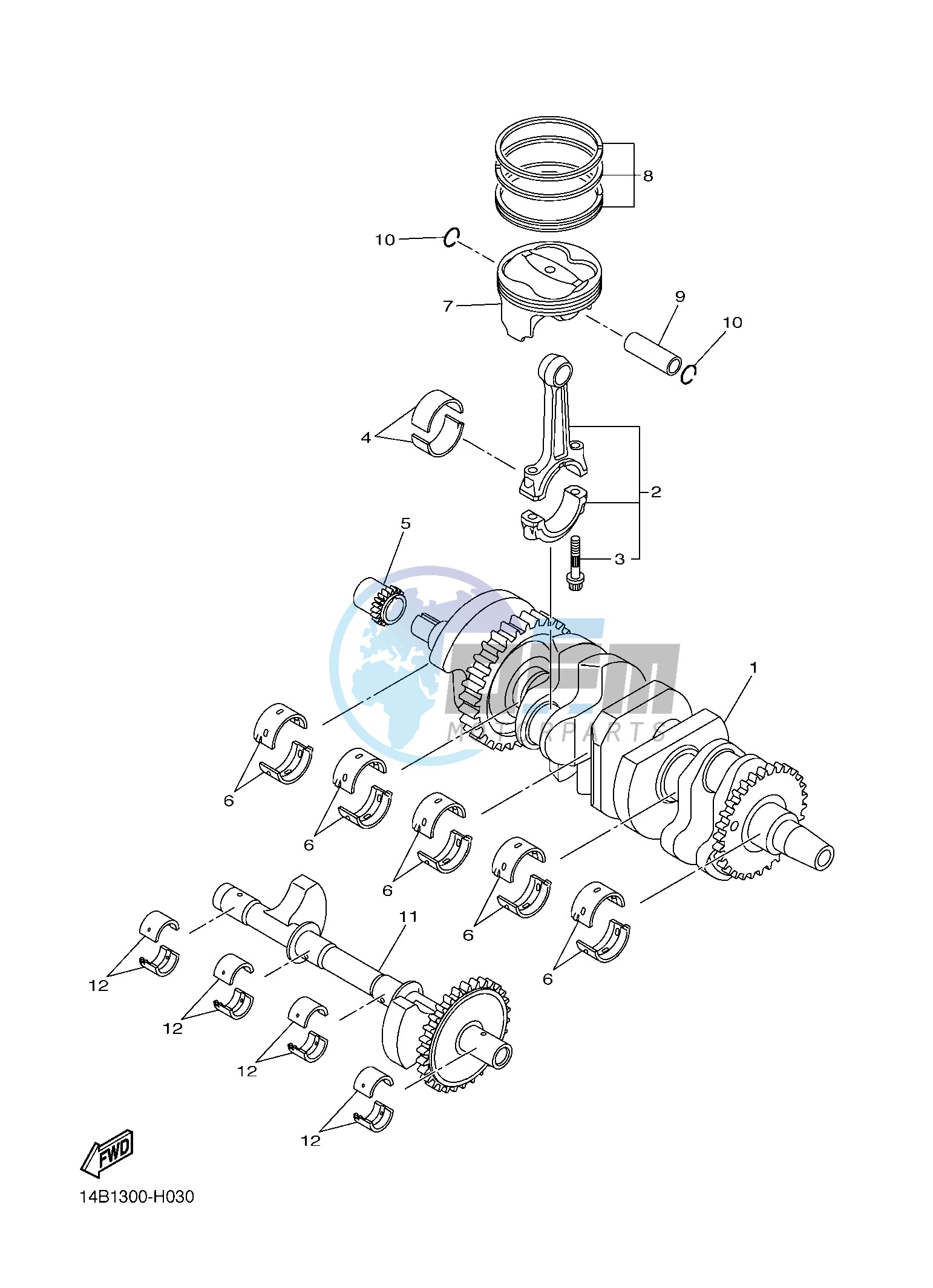 CRANKSHAFT & PISTON