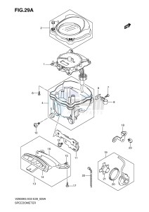 VZ800 (E3-E28) MARAUDER drawing SPEEDOMETER (MODEL K9)