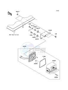 MULE_600 KAF400BBF EU drawing Taillight(s)