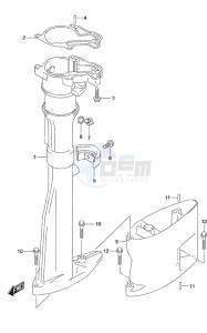 DF 2.5 drawing Drive Shaft Housing (L)