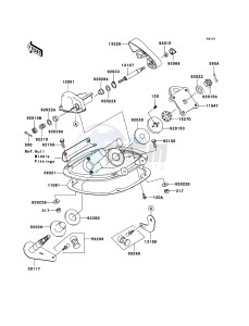 JET SKI 900 STX JT900E6F FR drawing Handle Pole