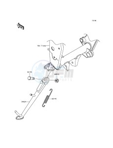 Z800 ABS ZR800DGF UF (UK FA) XX (EU ME A(FRICA) drawing Stand(s)