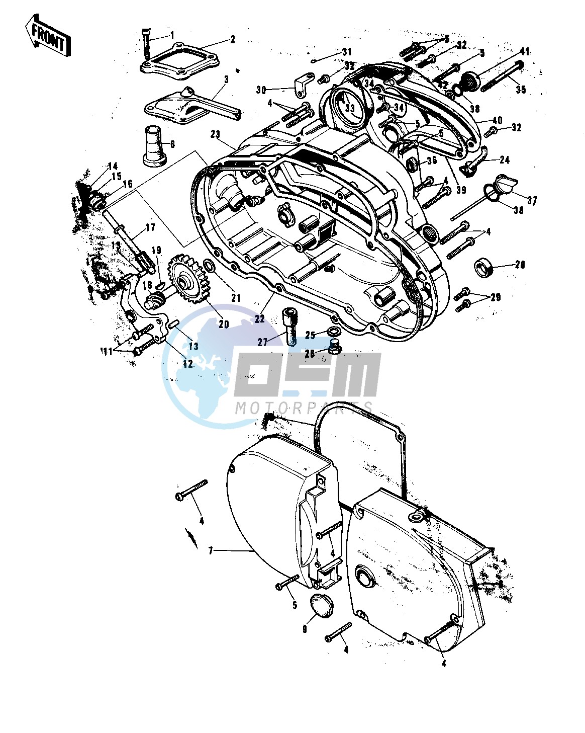 ENGINE COVERS -- 74-75 F9-B_F9-C 350- -