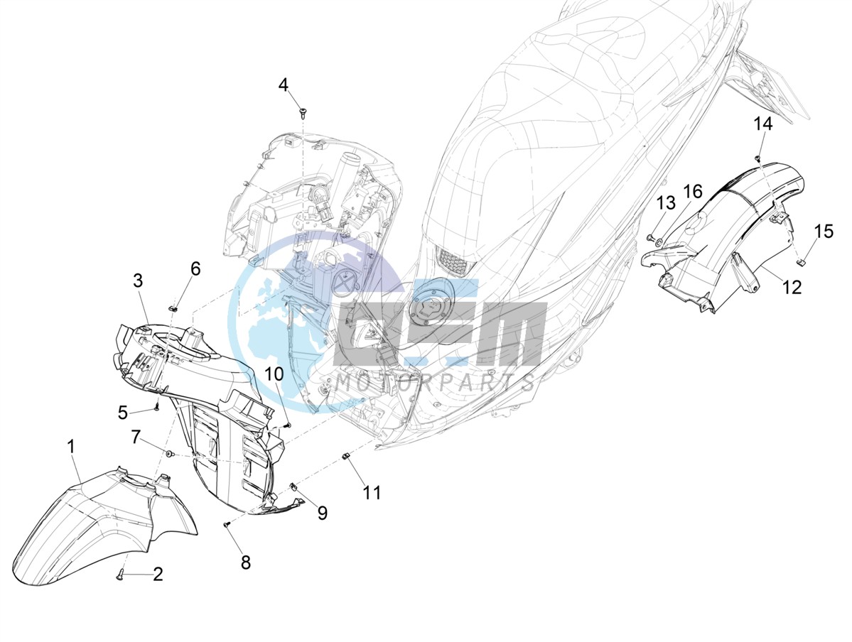 Wheel housing - Mudguard