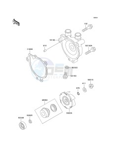 KSF 250 A [MOJAVE 250] (A15-A18) [MOJAVE 250] drawing WATER PUMP