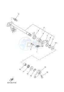 MTM690-U MTM-690-U XSR700 (B345 B345) drawing SHIFT SHAFT