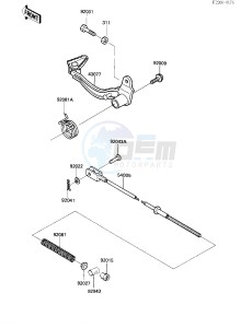 KL 250 D [KLR250] (D4-D6) [KLR250] drawing BRAKE PEDAL