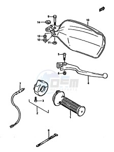 DR125S (F-H-J) drawing RIGHT HANDLE SWITCH