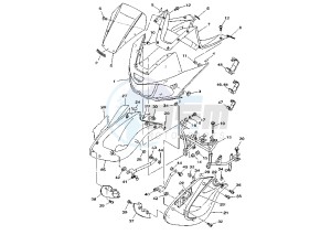 TDM 850 drawing COWLING MY00