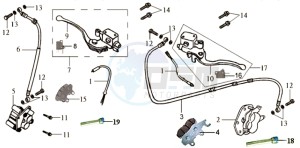 EURO MX 125 DUAL DISK 50 drawing M/CYLINDER  ASSY