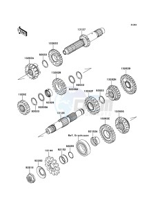 KX450F KX450E9F EU drawing Transmission