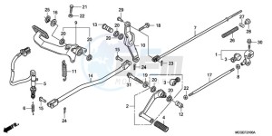 VT750C9 E / KMH drawing PEDAL (EXCEPT KO)