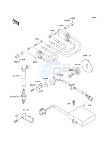 ZX 1100 D [NINJA ZX-11] (D1-D3) [NINJA ZX-11] drawing IGNITION SYSTEM