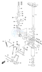 DF 9.9B drawing Swivel Bracket Non-Remote Control