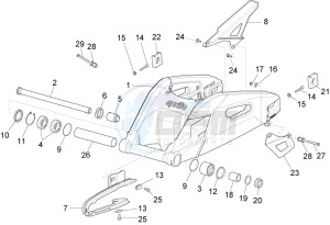 RSV4 1000 RR USA USA drawing Swing arm