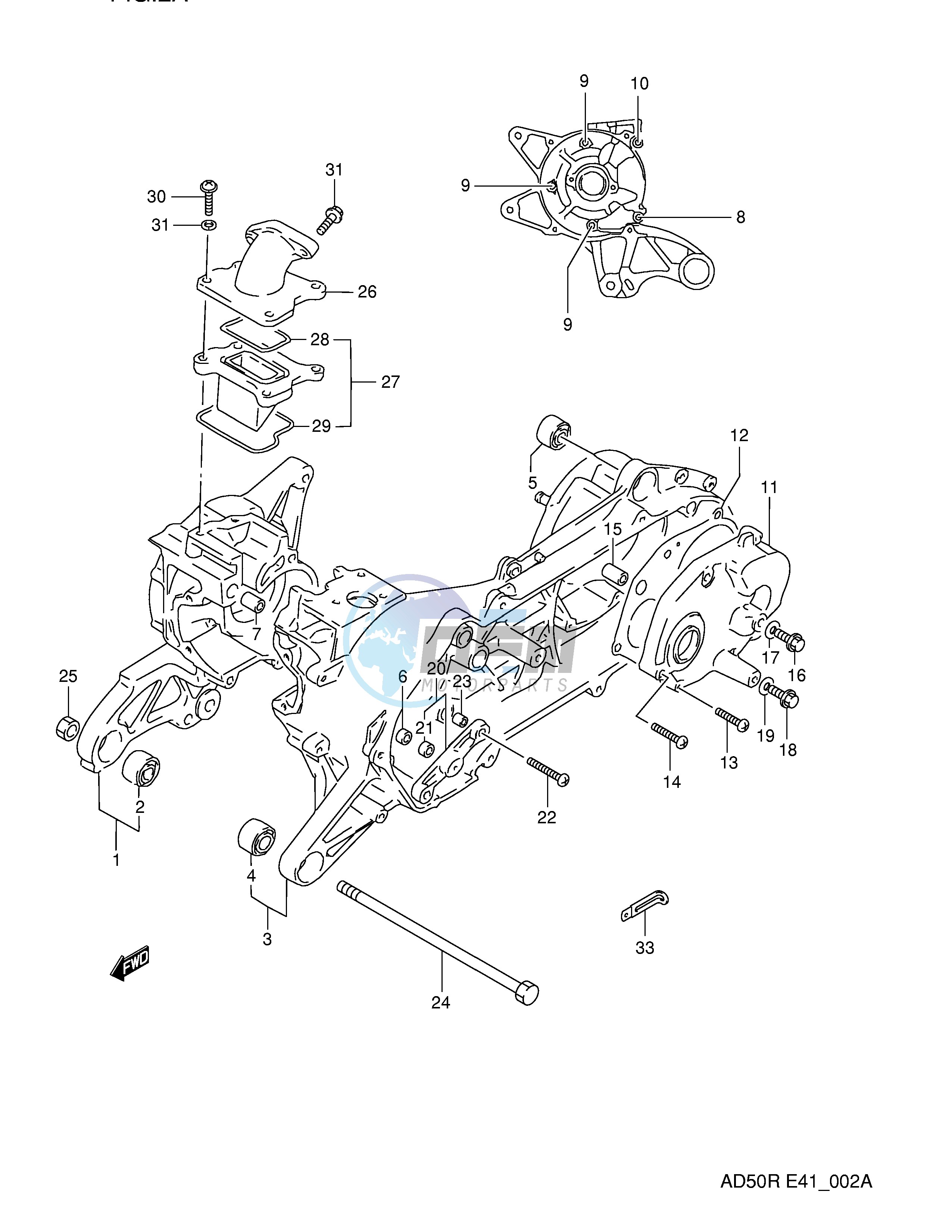 CRANKCASE (MODEL K E6)