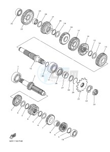 YZ250FX (B297 B298 B299 B299 B29A) drawing TRANSMISSION