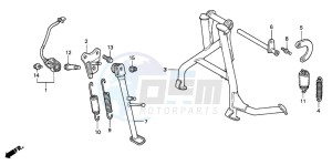 CBR600FS drawing STAND