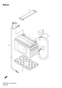 GSX650F (E3-E28) Katana drawing BATTERY (GSX650FL1 E33)