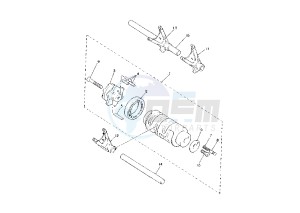 XV VIRAGO 535 drawing SHIFT CAM-FORK