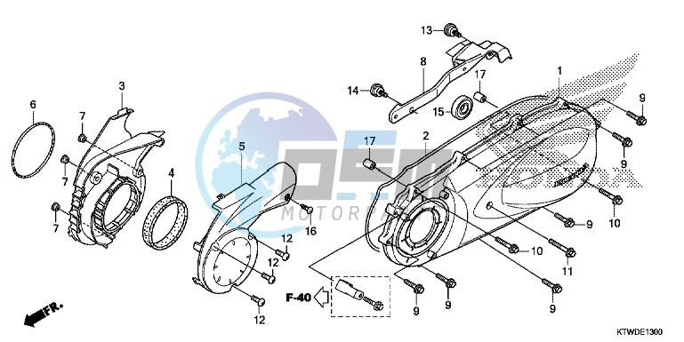 LEFT CRANKCASE COVER