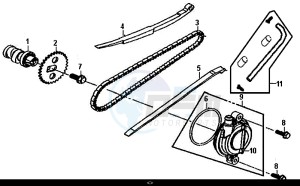 ALLO 50 (45 KM/H) (AJ05WA-EU) (L8-M0) drawing CAM SHAFT-CYL. HEAD L. SIDE COVER