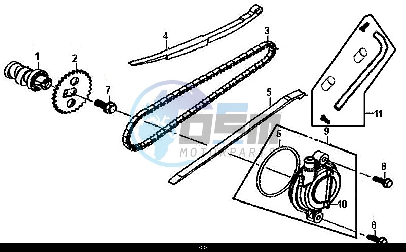 CAM SHAFT-CYL. HEAD L. SIDE COVER