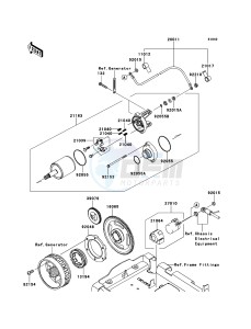 BRUTE FORCE 750 4x4i EPS KVF750HEF EU drawing Starter Motor